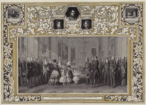 Ihre Majestät die Königin empfängt König Louis Philippe im Windsor Castle, 8. Oktober 1844 von Franz Xaver Winterhalter