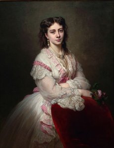 Porträt der Gräfin Maria Branicka, geb. Prinzessin Sapieha, 1865 von Franz Xaver Winterhalter