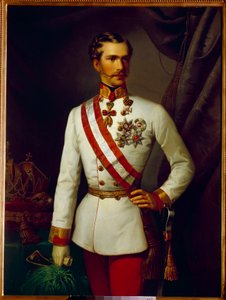 Porträt von Franz Joseph von Österreich im Zeremonienuniform von Franz Xaver Winterhalter
