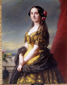 Porträt von Madame Manuel, Gräfin von Gramedo. Gemälde von Franz Xaver Winterhalter (1806-1873) von Franz Xaver Winterhalter