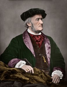 Porträt von Richard Wagner (1813-1883), deutscher Komponist, 1871. Digitale Kolorierung