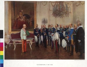 Besuch des deutschen Fürstenbundes am 8. Mai 1908 im Schloss Schönbrunn