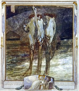 Illustration aus Dantes Göttlicher Komödie, Paradies, Gesang XVI, 1921 von Franz von Bayros