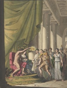 Allegorie des Sieges: Soldat wird mit Lorbeeren gekrönt von Franz von Hauslab