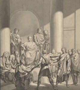 Versammlung römischer Figuren, aus Regulus, einem Stück von Collin von Franz von Hauslab