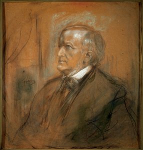 Porträt des Komponisten Richard Wagner, 1813-1883, 1868 von Franz von Lenbach