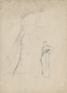 Draperiestudie mit Leopardenfell von Franz von Matsch