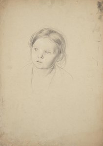 Studie eines Mädchenkopfes von Franz von Matsch