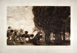 Bacchantinnen, Satyrn und Nymphen von Franz von Stuck