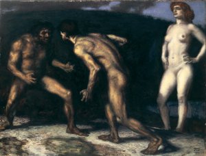 Kampf um eine Frau von Franz von Stuck
