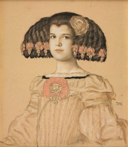 Porträt von Mary, der Tochter des Künstlers, im spanischen Kostüm, 1908 von Franz von Stuck