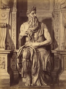 Moses von Michelangelo, zentrale Skulptur des Grabmals von Julius II.