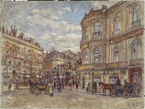Der Pavillon von Hannover, Rue Louis-le-Grand von Frederic Anatole Houbron
