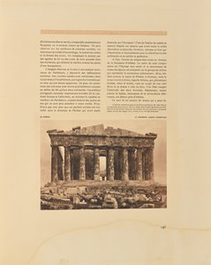 Athen. Der Parthenon. Westfassade