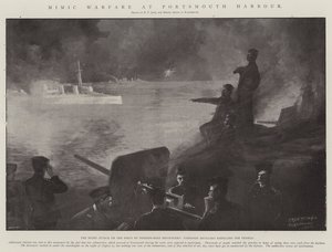 Scheinangriff im Hafen von Portsmouth von Fred T. Jane