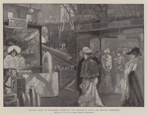 Prinzessin Henry von Battenberg inspiziert die Portsmouth Naval and Military Exhibition