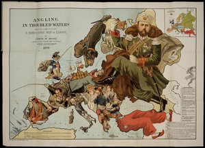 Angeln in trüben Gewässern. Eine serio-komische Karte von Europa