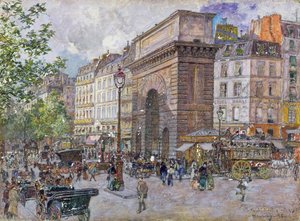 Die Porte Saint-Martin, 1898 von Frederic Anatole Houbron