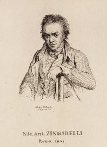 Porträt des Komponisten Nicola Antonio Zingarelli 1752-1837
