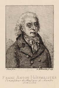 Porträt des Komponisten Franz Anton Hoffmeister 1754-1812