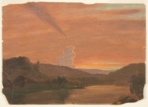 Wolkenstudie bei Sonnenuntergang