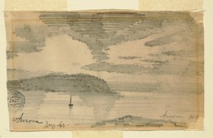 Zeichnung, Aurora, Mt. Desert, 1860
