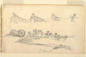 Boot mit Frau und Kindern, Juli–August 1858 von Frederic Edwin Church