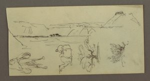 Kamelstudien, Baum, Busch und Tal, möglicherweise 1868