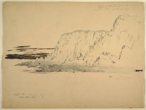 Zeichnung, Klippen, September 1851