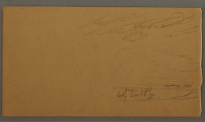 Zeichnung, Wolke über Hügeln, möglicherweise 1875