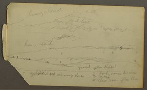 Wolkenstudie über Hügeln, möglicherweise 1857–58 von Frederic Edwin Church