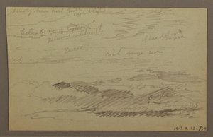 Zeichnung, Bewölkter Himmel, möglicherweise 1860er Jahre von Frederic Edwin Church