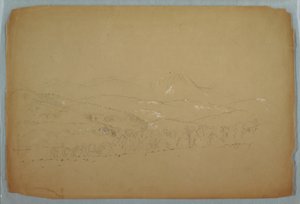 Ferne Ansicht des Katahdin vom Westen, ca. 1856