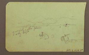Figuren, Verso: Figur, Landschaft, 1883