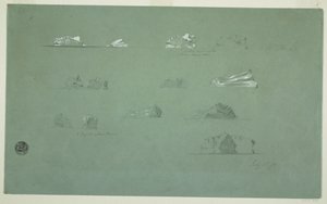 Schwimmende Eisberge, 1. Juli 1859