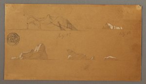 Schwimmende Eisberge, 5. und 6. Juli 1859