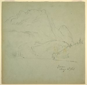 Von einem der Gosauseen, Salzkammergut, 6. August 1868 von Frederic Edwin Church