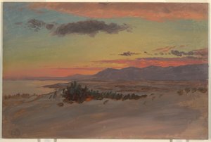 Hudson Valley im Winter, Blick nach Südwesten von Olana, 1870–80 von Frederic Edwin Church