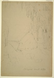 Zeichnung, Eis, Niagara Fälle, 20. März 1856 von Frederic Edwin Church