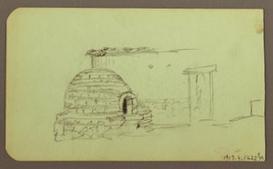 Itaccihuatl-Gipfel; Rückseite: Backofen, 1883