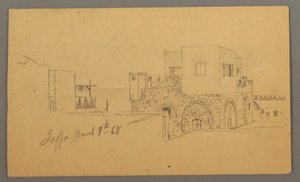 Jaffa Straßenecke, Palästina [Tel Aviv, Israel], 9. März 1868