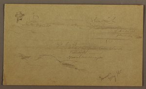 Zeichnung, Landschaft, Mai 1865 von Frederic Edwin Church