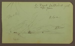 Landschaft; Rückseite: Berghang, 1883