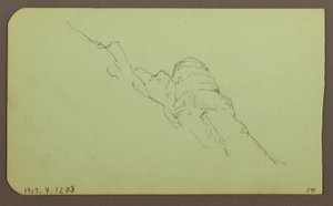 Landschaft; Rückseite: Berghang, 1883 von Frederic Edwin Church