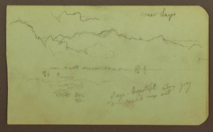 Landschaft "nahe Lagos"; Verso: Landschaft, 1883