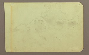 Landschaft mit Wolken; Verso: Berg, 1883