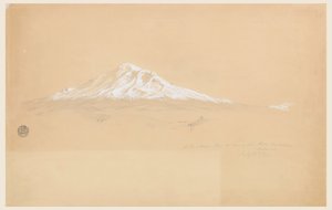 Berg Chimborazo vom Haus des Señor Pablo Bustamante, Riobamba, Ecuador von Frederic Edwin Church