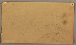 Zeichnung, Berglandschaft, Jamaika, Westindien, Juli 1865
