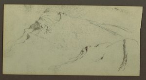 Zeichnung, Berggipfel, möglicherweise 1868