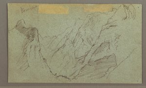 Zeichnung, Bergtal, möglicherweise 1868